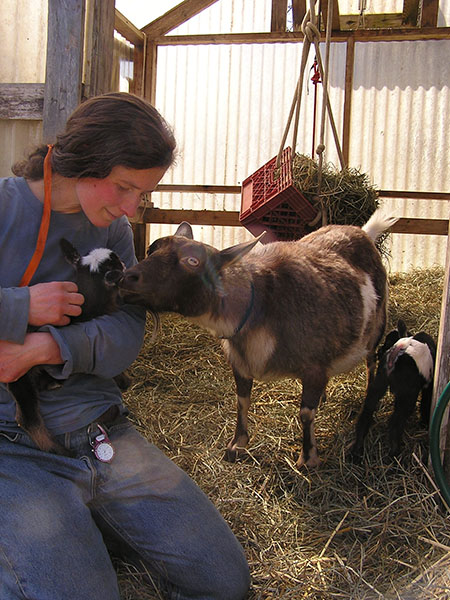 Chiropractic Issaquah WA Alexia On The Farm With Goats