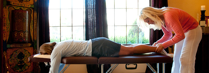 Chiropractor Issaquah WA Shima Silber Adjusting Legs