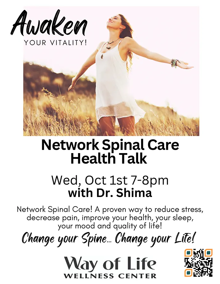 A flyer advertising a Health Talk at Way of Life Wellness Center on October 1 2025