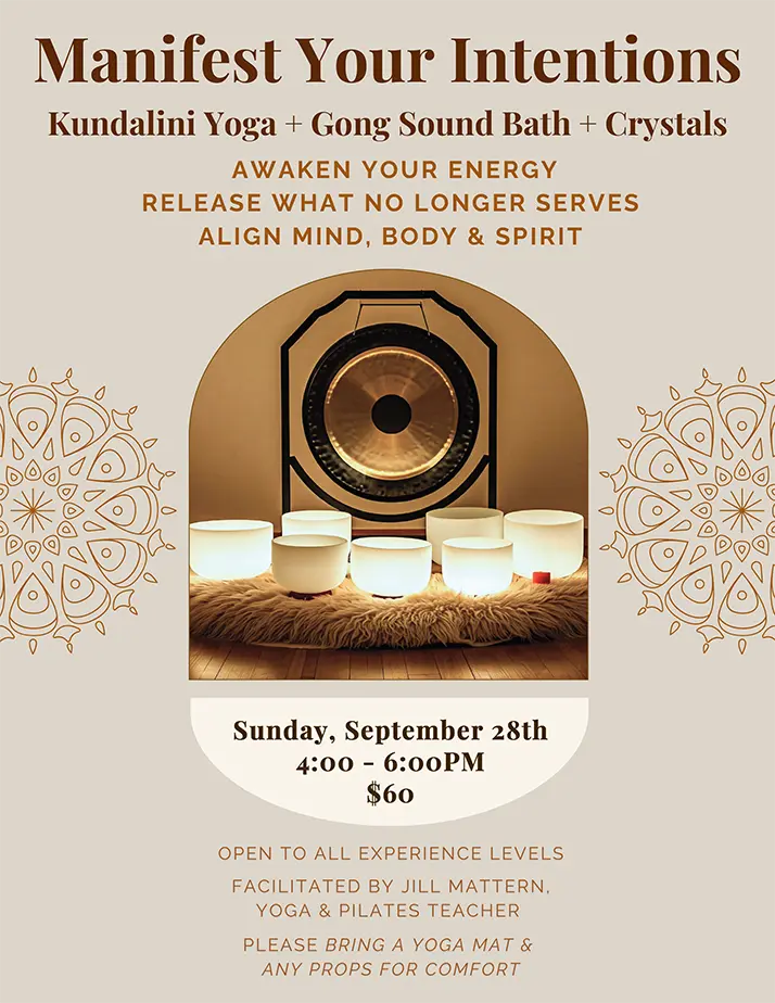 A flyer advertising an Awaken Your Energy workshop at Way of Life Wellness Center on September 28 2025
