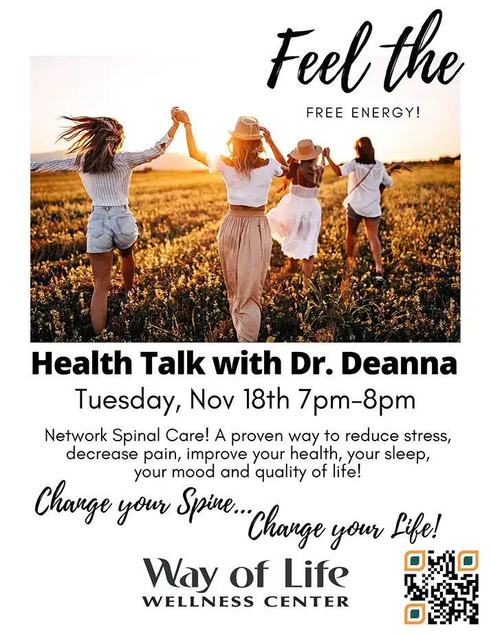 A flyer advertising an Health Talk