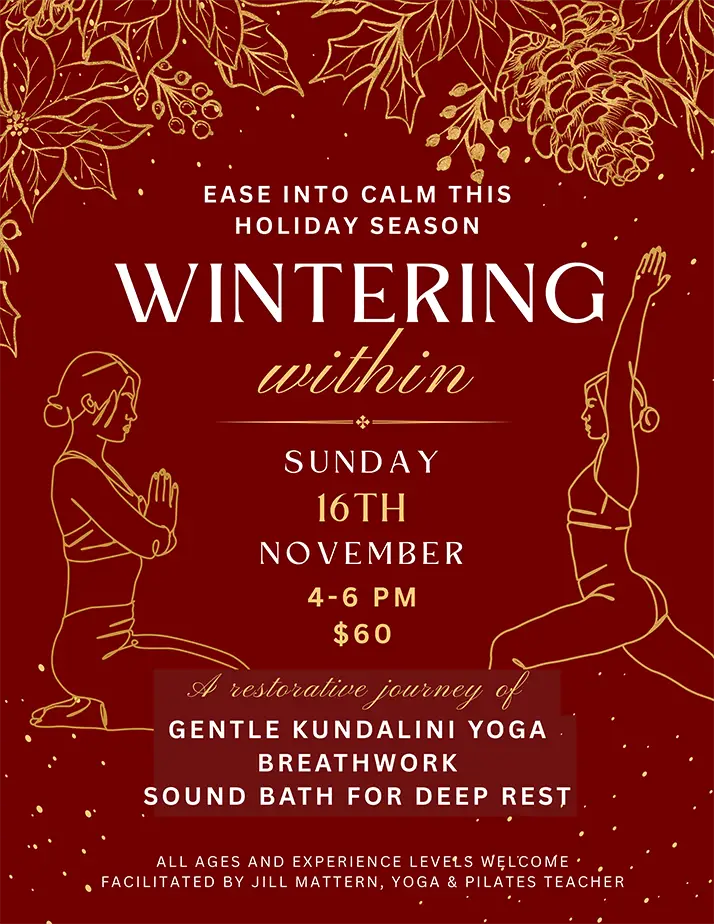 A flyer advertising a winter event.